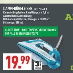 Marktkauf Dampfbügeleisen Angebot