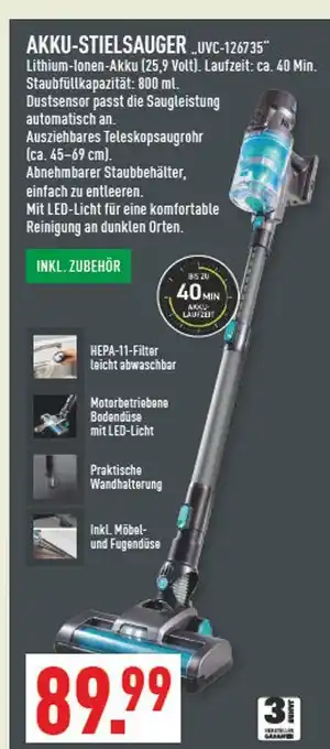 Marktkauf Akku-stielsauger Angebot