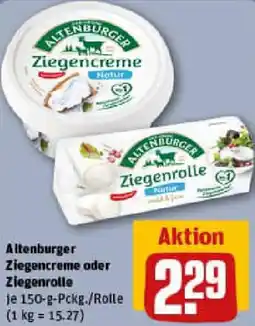 REWE Altenburger Ziegencreme oder Ziegenrolle Angebot