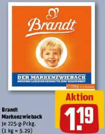 REWE Brandt Markenzwieback Angebot