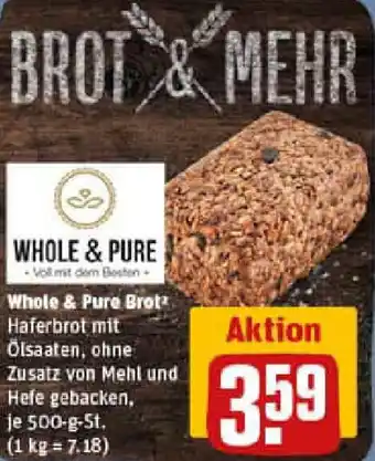 REWE Whole & Pure Brot Angebot