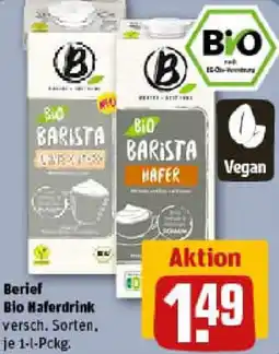 REWE Berief Bio Haferdrink Angebot