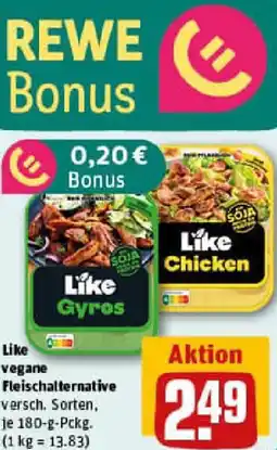 REWE Like vegane Fleischalternative Angebot