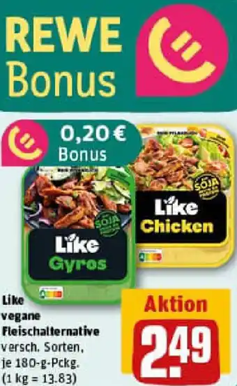 REWE Like vegane Fleischalternative Angebot