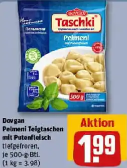REWE Dovgan Pelmeni Teigtaschen mit Putenfleisch Angebot
