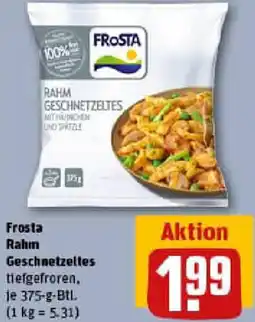 REWE Frosta Rahm Geschnetzeltes Angebot