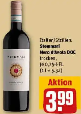 REWE Stemmari Nero d'Avola DOC Angebot