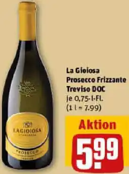 REWE La Gioiosa Prosecco Frizzante Treviso DOC Angebot