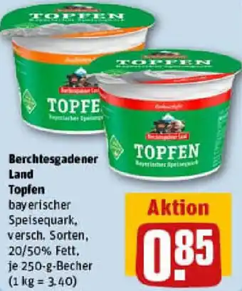 REWE Berchtesgadener Land Topfen Angebot