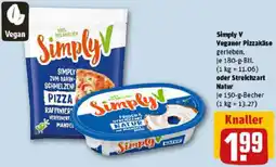 REWE Simply V Veganer Pizzakäse oder Streichzart Natur Angebot