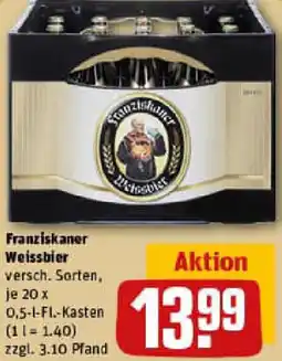 REWE Franziskaner Weissbier Angebot