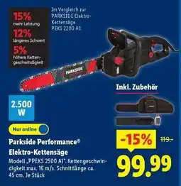 Lidl PARKSIDE PERFORMANCE Elektro-Kettensäge Angebot