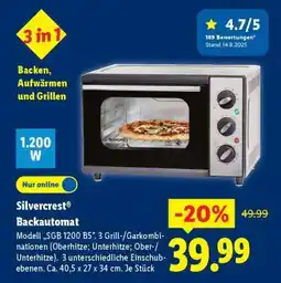 Lidl SILVERCREST Backautomat Angebot
