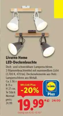 Lidl LIVARNO home LED-Deckenleuchte Angebot