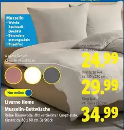 Lidl LIVARNO home Musselin-Bettwäsche Angebot