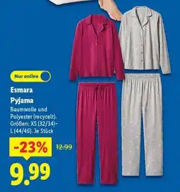Lidl Esmara Pyjama Angebot