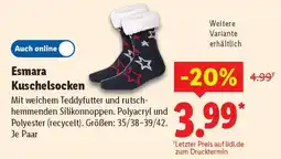 Lidl Esmara Kuschelsocken Angebot