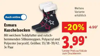 Lidl Esmara Kuschelsocken Angebot