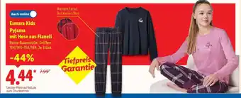 Lidl Esmara Kids Pyjama mit Hose aus Flanell Angebot
