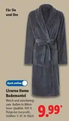 Lidl LIVARNO home Bademantel Angebot
