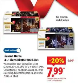 Lidl Livarno Home LED-Lichterkette 200 LEDs Angebot