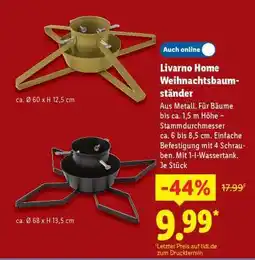 Lidl LIVARNO home Weihnachtsbaumständer Angebot