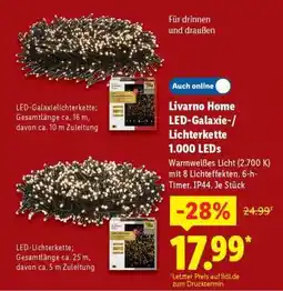 Lidl Livarno Home LED-Galaxie-/ Lichterkette 1.000 LEDs Angebot