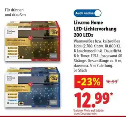 Lidl Livarno Home LED-Lichtervorhang 200 LEDs Angebot