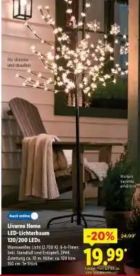 Lidl Livarno Home LED-Lichterbaum 120/200 LEDs Angebot