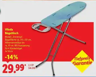 Lidl Vileda Bügeltisch Angebot