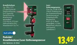 Lidl Parkside Kreuzlinienlaser/Laser-Entfernungsmesser Angebot