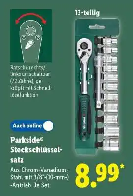 Lidl Parkside Steckschlüsselsatz Angebot