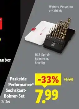 Lidl PARKSIDE PERFORMANCE Sechskant-Bohrer-Set Angebot