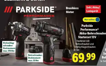 Lidl Parkside Performance Akku-Bohrschrauber Starterset 12V Angebot