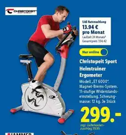 Lidl Christopeit Sport Heimtrainer Ergometer Angebot
