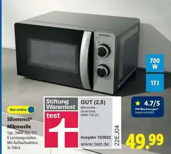 Lidl SILVERCREST Mikrowelle Angebot