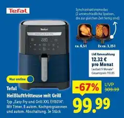 Lidl Tefal Heißluftfritteuse mit Grill Angebot