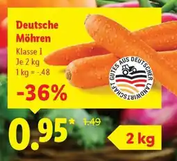 Lidl Deutsche Möhren Angebot