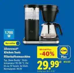 Lidl SILVERCREST KITCHEN TOOLS Filterkaffeemaschine Angebot