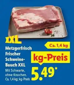 Lidl Metzgerfrisch Frischer Schweine-Bauch XXL Angebot