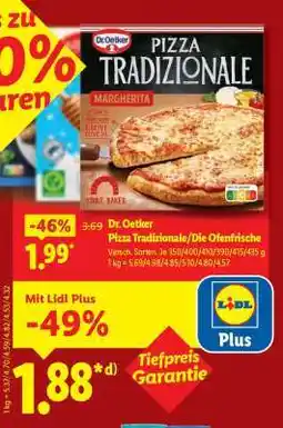 Lidl Dr. Oetker Pizza Tradizionale/Die Ofenfrische Angebot