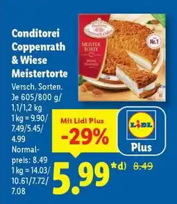 Lidl Conditorei Coppenrath & Wiese Meistertorte Angebot