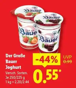 Lidl Der Große Bauer Joghurt Angebot