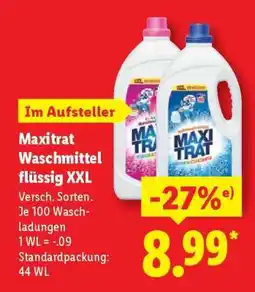 Lidl Maxitrat Waschmittel flüssig XXL Angebot