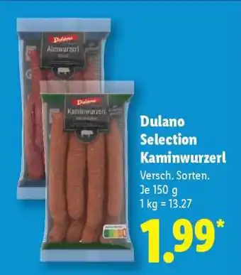 Lidl Dulano Selection Kaminwurzerl Angebot