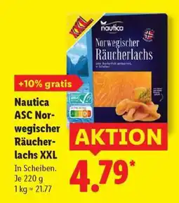 Lidl Nautica ASC Norwegischer Räucherlachs XXL Angebot