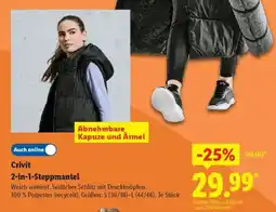 Lidl Crivit 2-in-1-Steppmantel Angebot