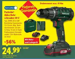 Lidl PARKSIDE Akku-Bohrschrauber 20 V Angebot