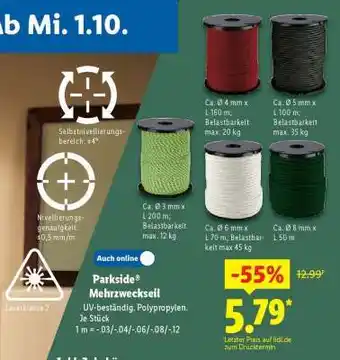Lidl Parkside Mehrzweckseil Angebot