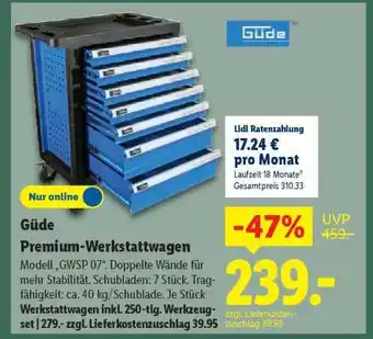 Lidl Güde Premium-Werkstattwagen Angebot